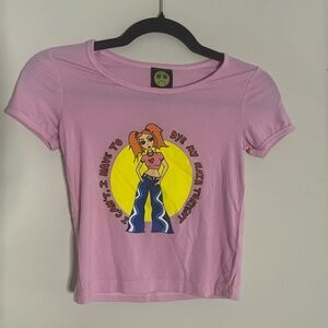 Pink Graphic Short Sleeve Tee